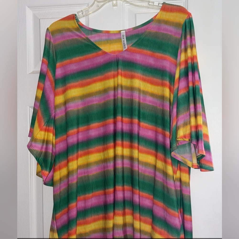 Colorful Striped Women's Top